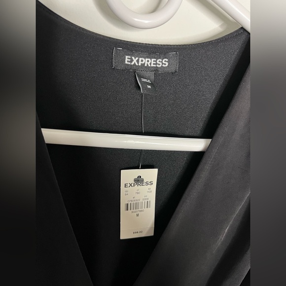 Express Black Sleeveless Ruched Dress - Picture 6 of 10